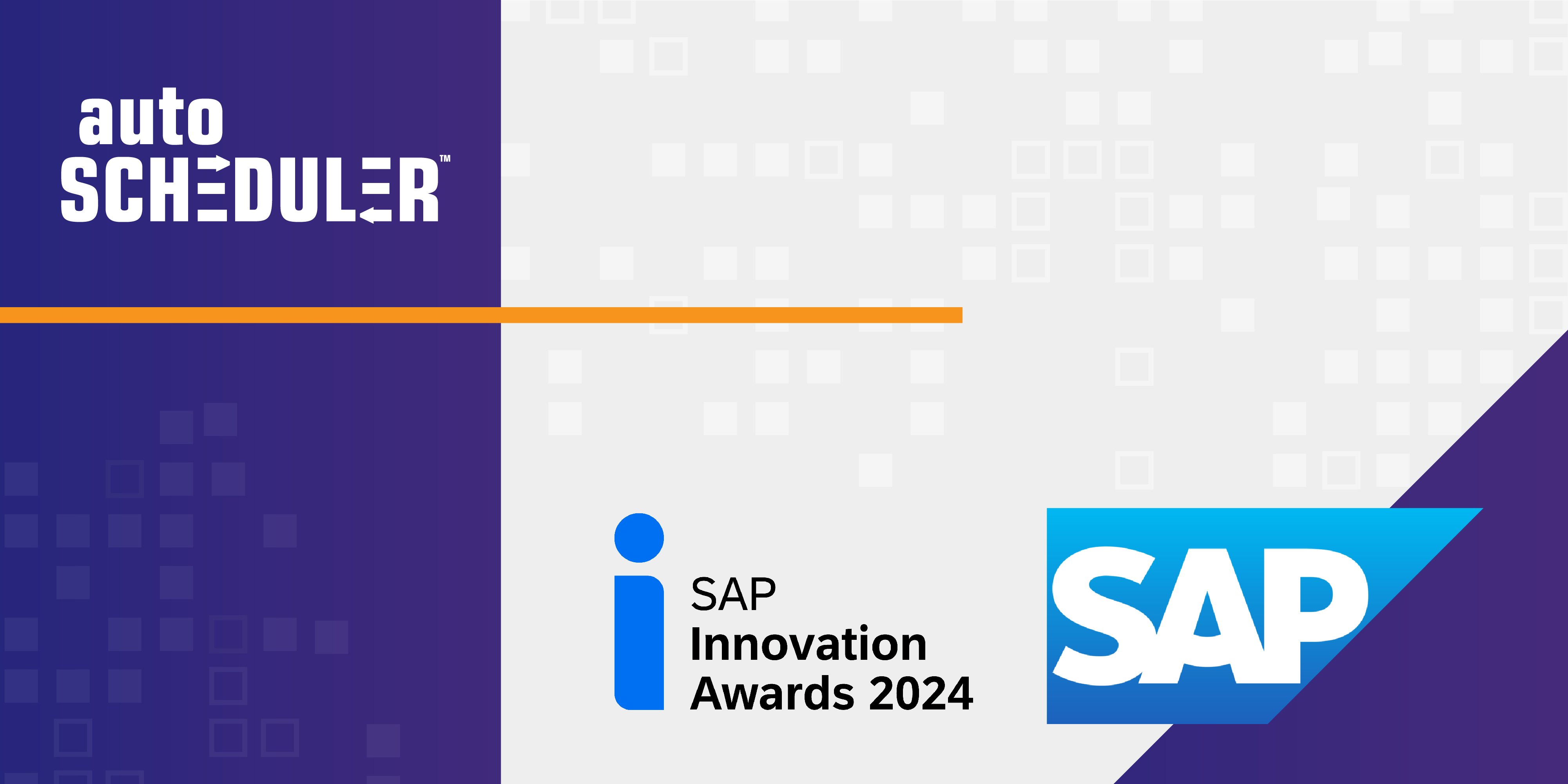 AutoScheduler Named Winner of the SAP Innovation Awards 2024